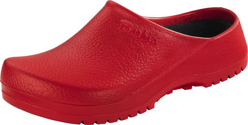 BIRKENSTOCK-Footwear, PU-OB-Arbeits-Berufs-Sicherheits-Clogs, Super Birki`, red