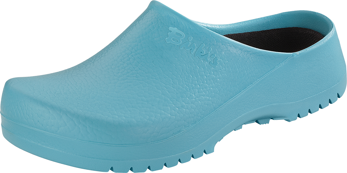 BIRKENSTOCK-Footwear, PU-OB-Arbeits-Berufs-Sicherheits-Clogs, Super Birki`, ciel blue
