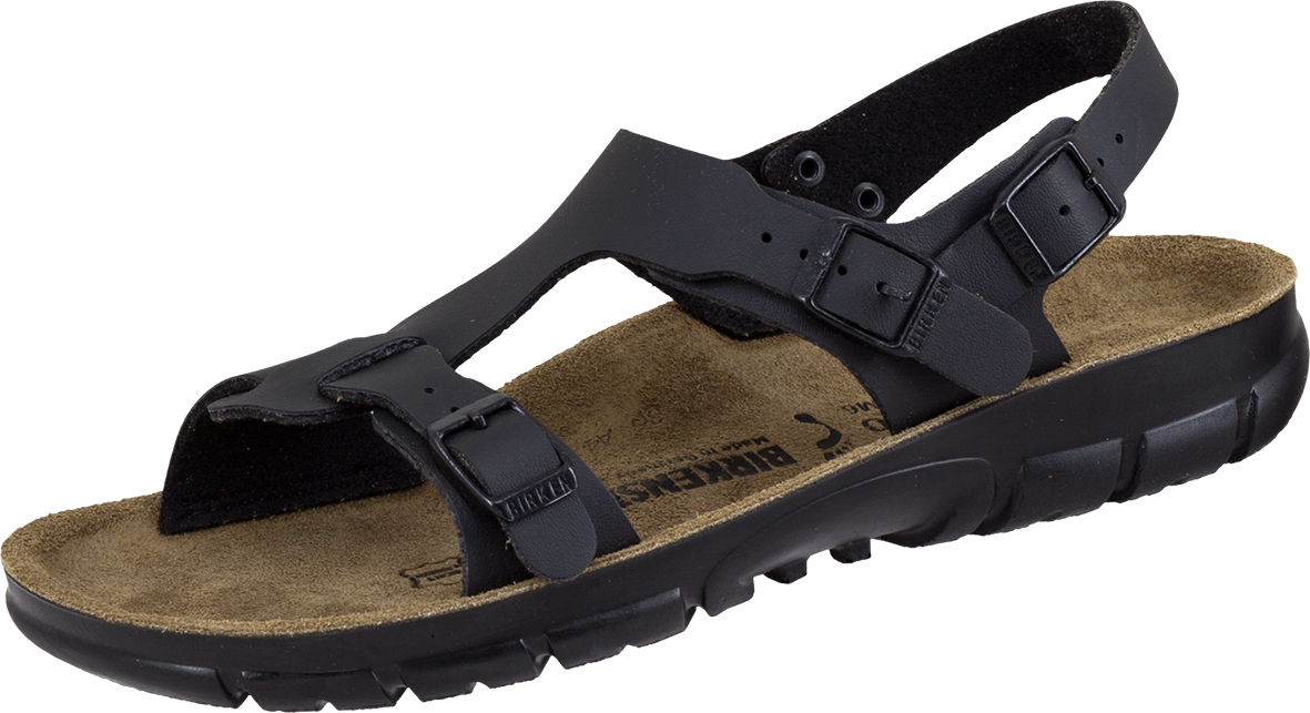 BIRKENSTOCK-Footwear, Arbeits-Berufs-Leder-Pantoletten, Pantolette Saragossa`, schwarz