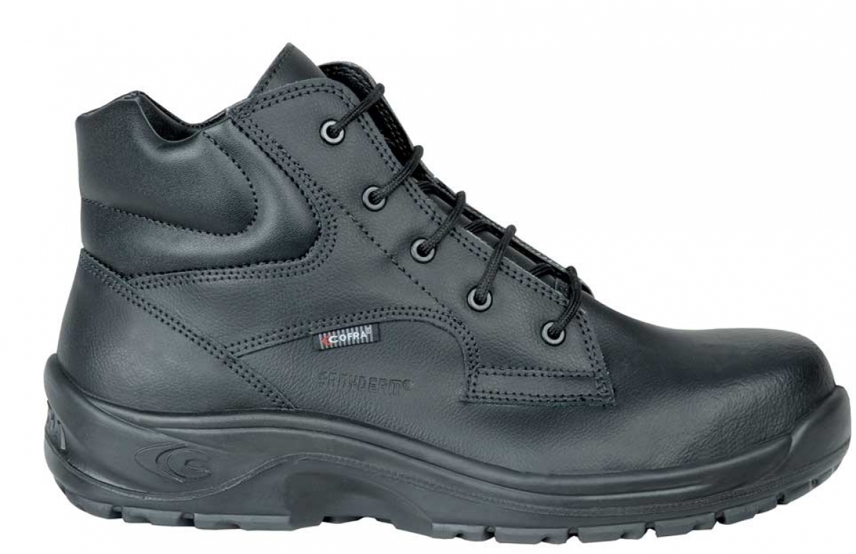 COFRA-Footwear, CALIGOLA BLACK S2 SRC, Arbeits-Berufs-Sicherheits-Schuhe, Hochschuhe, schwarz