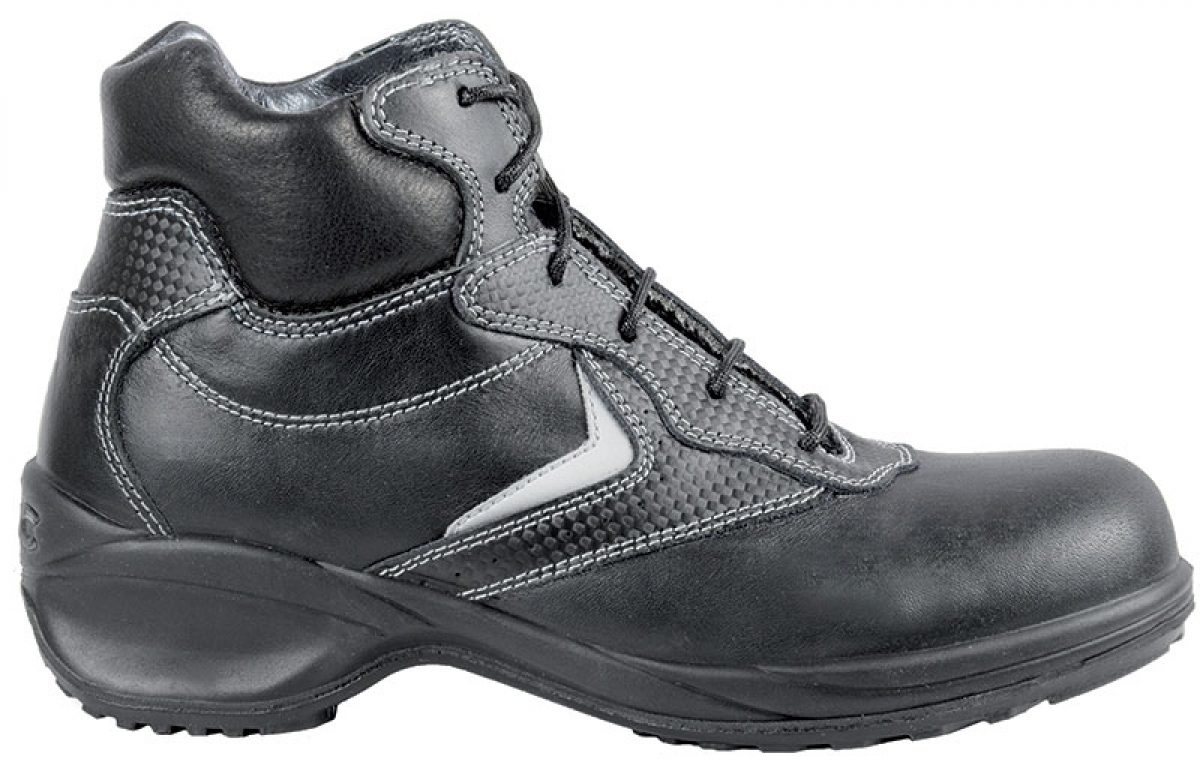 COFRA-Footwear, ANISE S3 SRC, Arbeits-Berufs-Sicherheits-Schuhe, Hochschuhe, schwarz