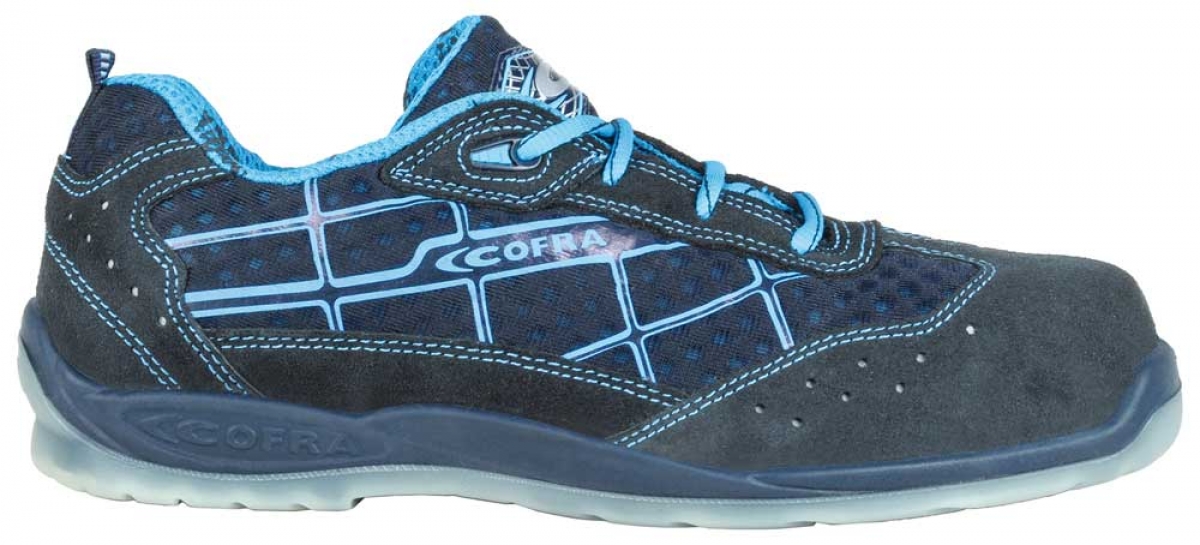 COFRA-Footwear, DIRAC S1P SRC, Arbeits-Berufs-Sicherheits-Schuhe, Halbschuhe, blau
