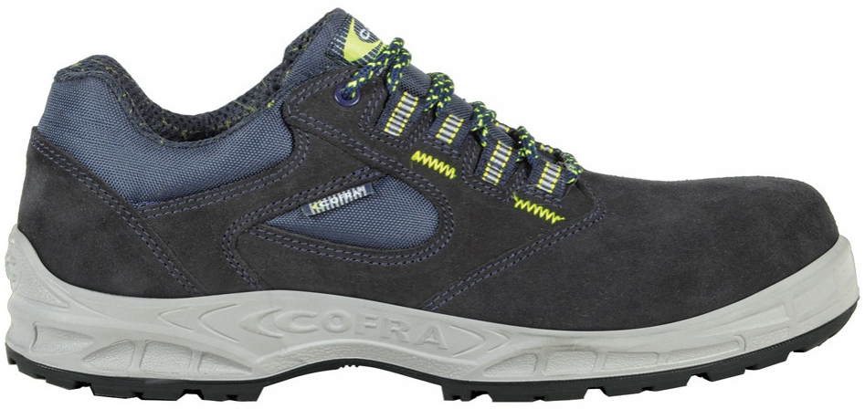 COFRA-MONZA BLUE S3, SRC, Sicherheitshalbschuhe, Farbe: schwarz/blau