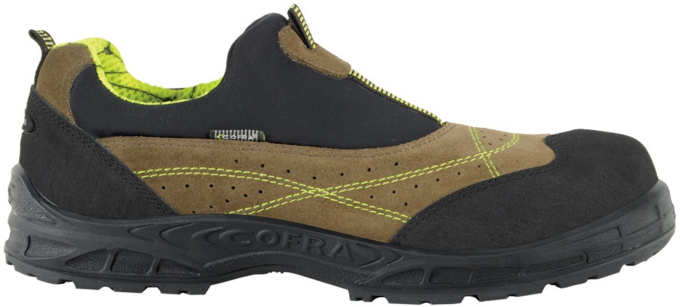 COFRA-MIAMI MUD S1P, SRC, Sicherheitshalbschuhe, Farbe: schwarz/braun