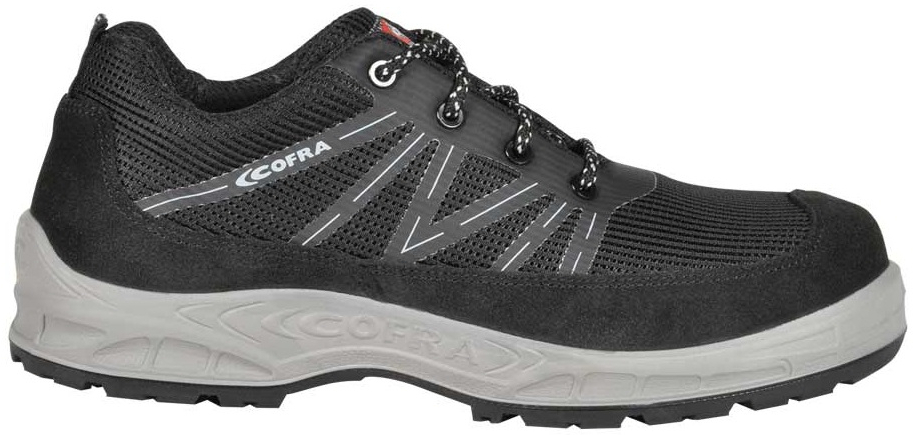 COFRA-KOS S1 P SRC, Sicherheitshalbschuhe, schwarz