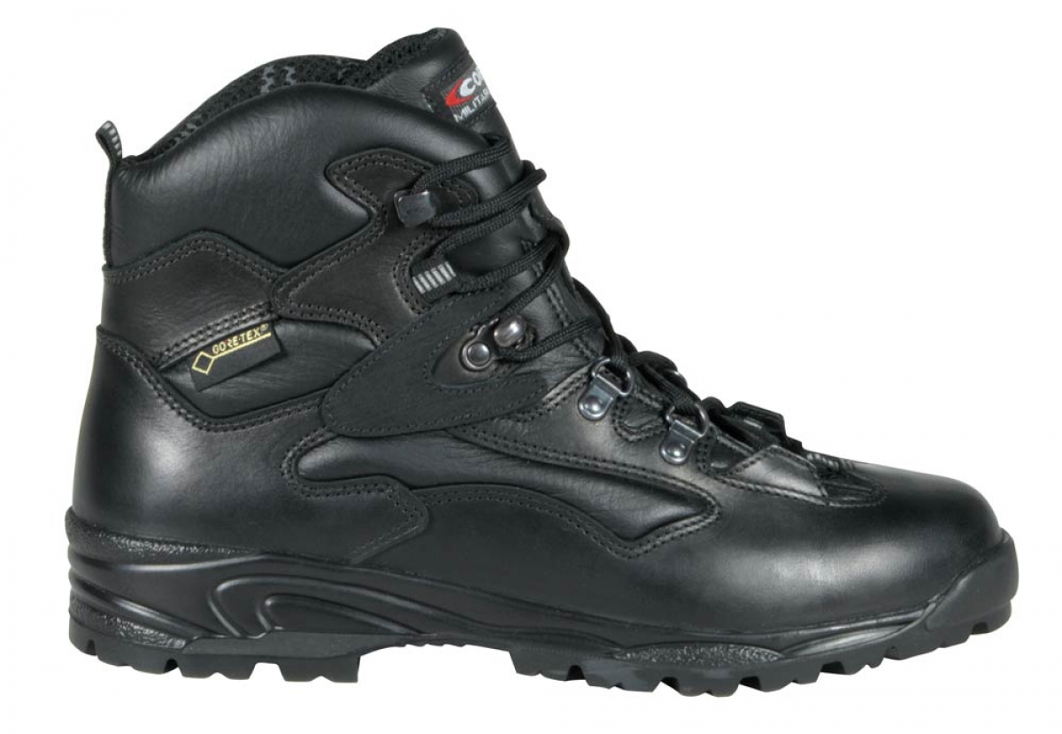 COFRA-Footwear, FLATPOINT BLACK, Arbeits-Berufs-Sicherheits-Schuhe, Hochshuh, Leder und Stoff schwarz