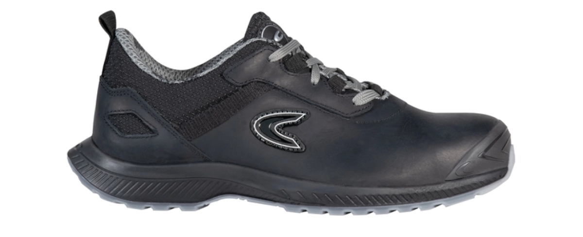 COFRA-S3S- Sicherheitshalbschuh, TERRIER, FO SR, nubukleder, schwarz/ grau