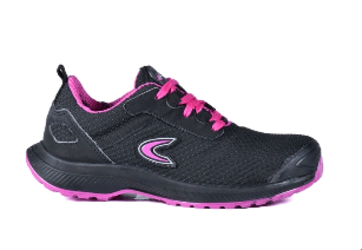 COFRA-S3S- Sicherheitshalbschuh, ATENA, ESD FO SR, nylon, schwarz/fuxia