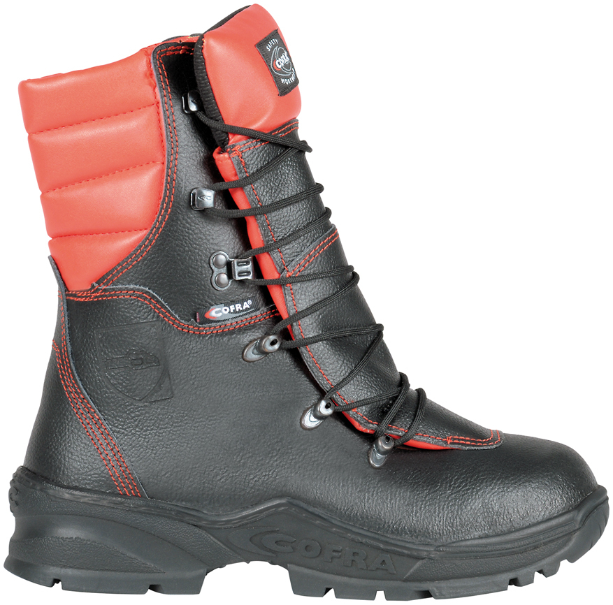 COFRA-FORCE S3 A E R FO WRU HRO SRC, Sicherheitshochschuhe, schwarz/orange