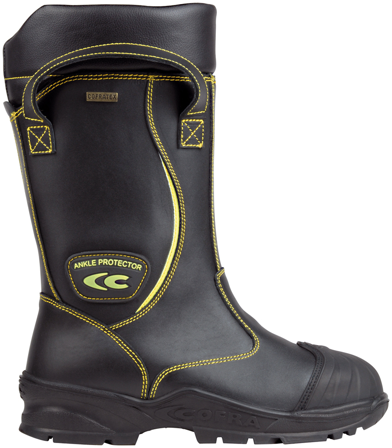 COFRA-NO STREAMER, F2A AN CI HI SRC, Feuerwehr, Sicherheitsstiefel, schwarz