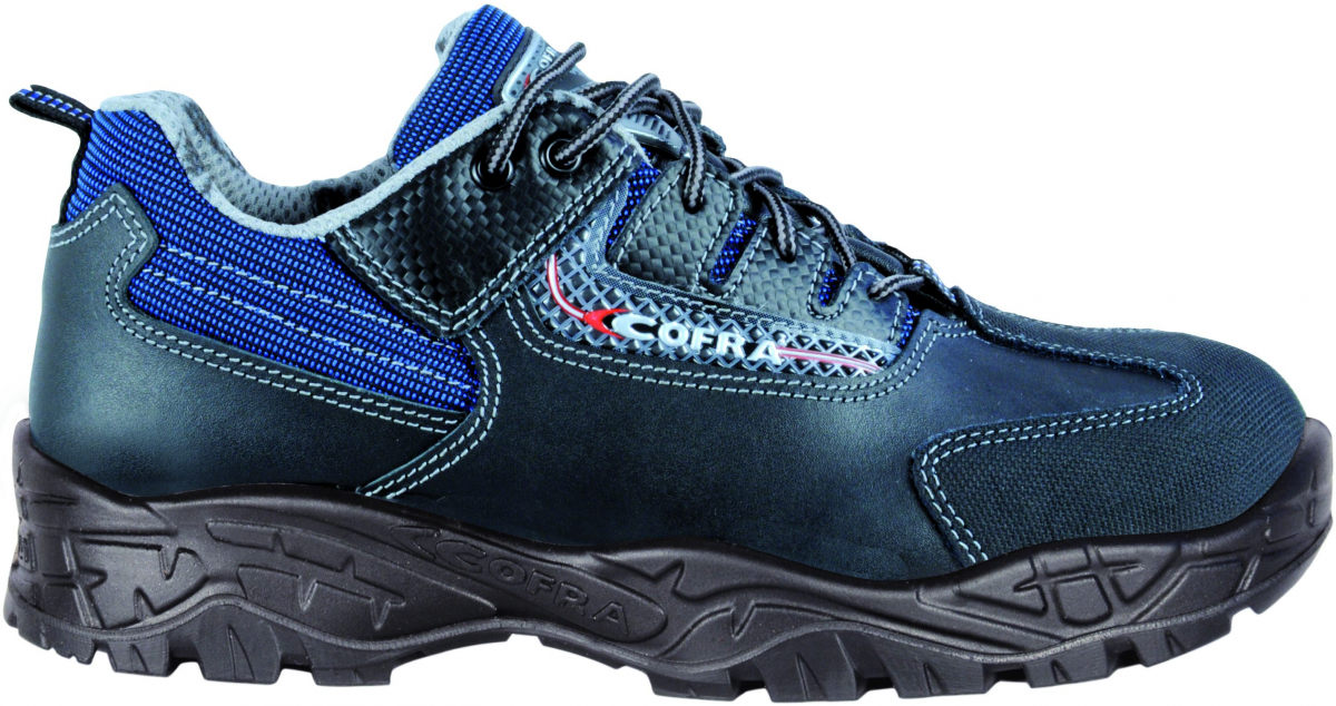 COFRA-CRAMPON, S3, SRC, Sicherheitshalbschuh, schwarz/blau