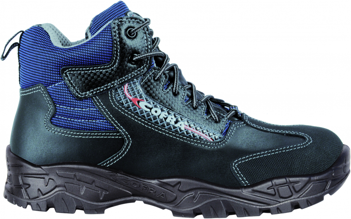 COFRA-TRAIL, S3, SRC, Sicherheitsschuh, hoch, schwarz/blau