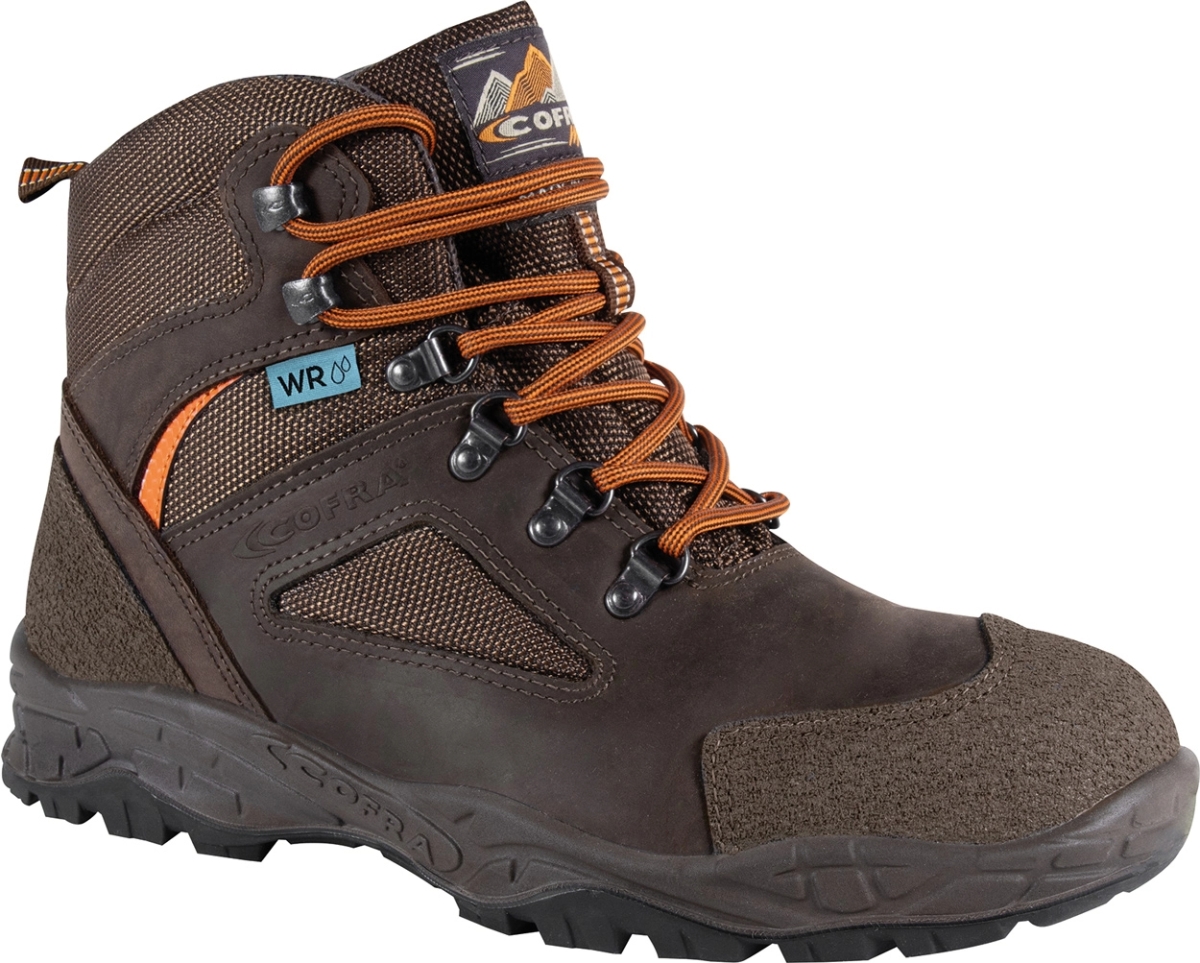 Cofra-ROCHILLES BROWN, HOCHSCHUH NUBUKLEDER-NYLON BRAUN/BRAUNER STOFF