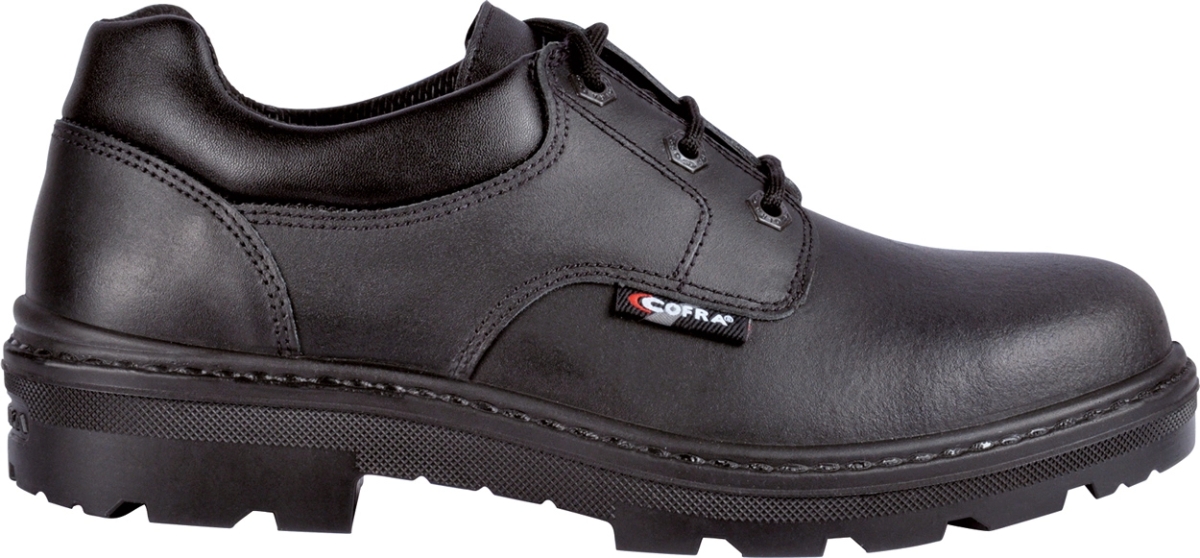 Cofra-NEW BOLTON S3S CI LG FO SR, HALBSCHUH LEDER SCHWARZ/SCHWARZER STOFF/APT ZWISCHENSOHLE