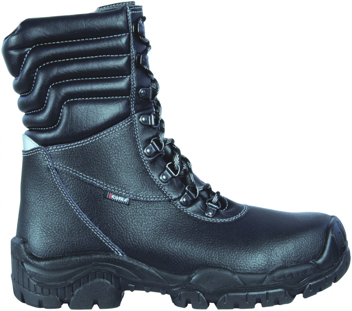 COFRA-Footwear, BRATISLAV, S3, CI, SRC, Arbeits-Berufs-Sicherheits-Schuhe, Schnrstiefel, schwarz