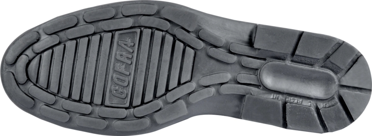 Cofra-GOLDEN ESD S1 FO SR, HALBSCHUH GELOCHTES LEDER SCHWARZ/LEDER HELL BRAUN (ESD)