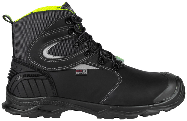 COFRA- S7S-Sicherheitshochschuh ESD, PATHWAY, Nubukleder, schwarz/gelber Stoff