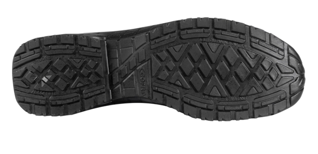 COFRA- S3S-Sicherheitshochschuhe, JAMMING, Nylon Leder, schwarz/oranger Stoff