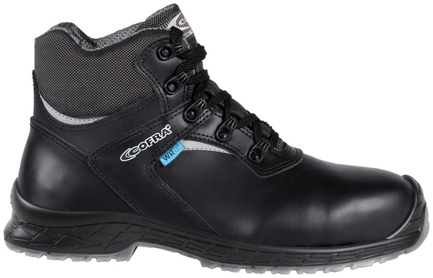 COFRA- S7S-Sicherheitshochschuhe CI LG SC FO, KHOPER, Leder, schwarz/grauer Stoff