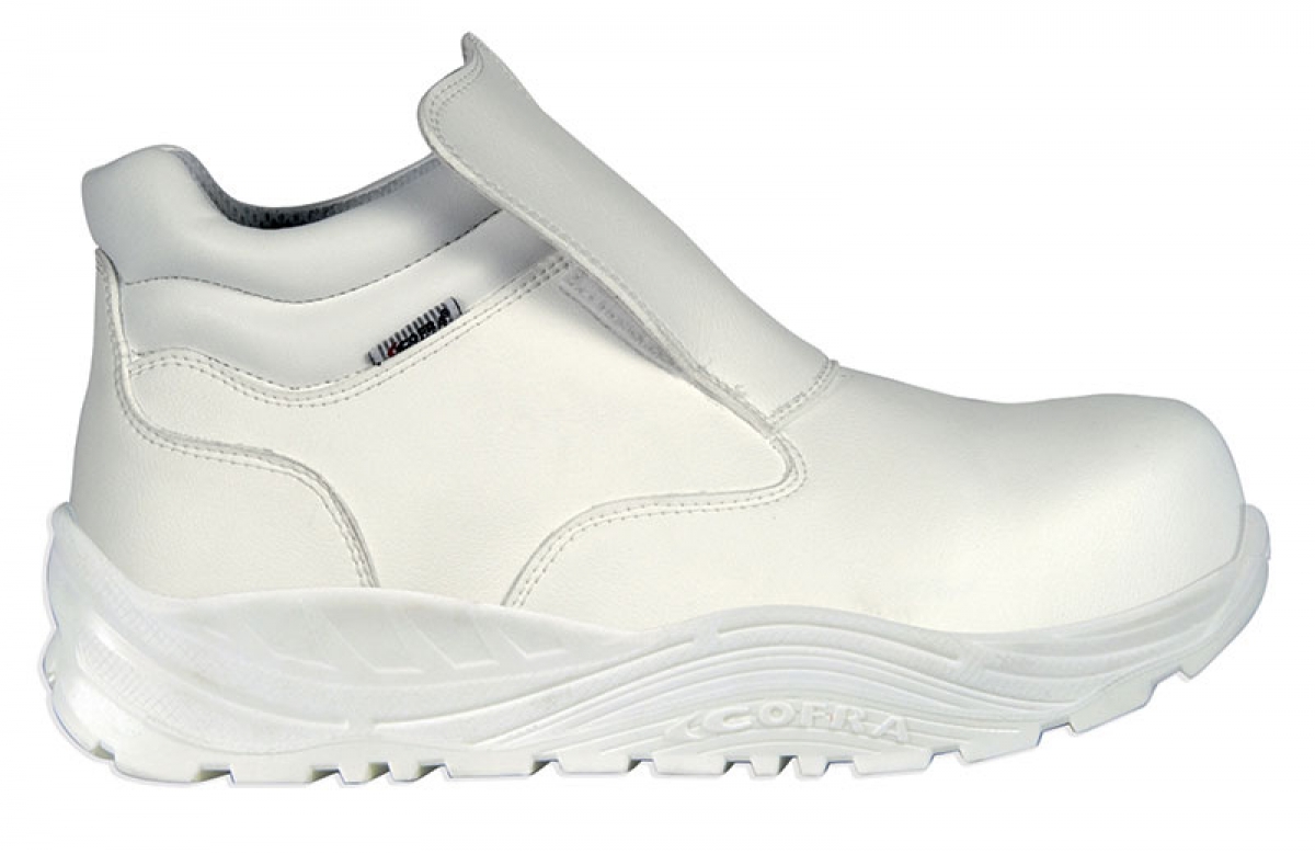 COFRA-Footwear, OKUDEN, S3, CI, SRC, Arbeits-Berufs-Sicherheits-Schuhe, Slipper, hoch, wei