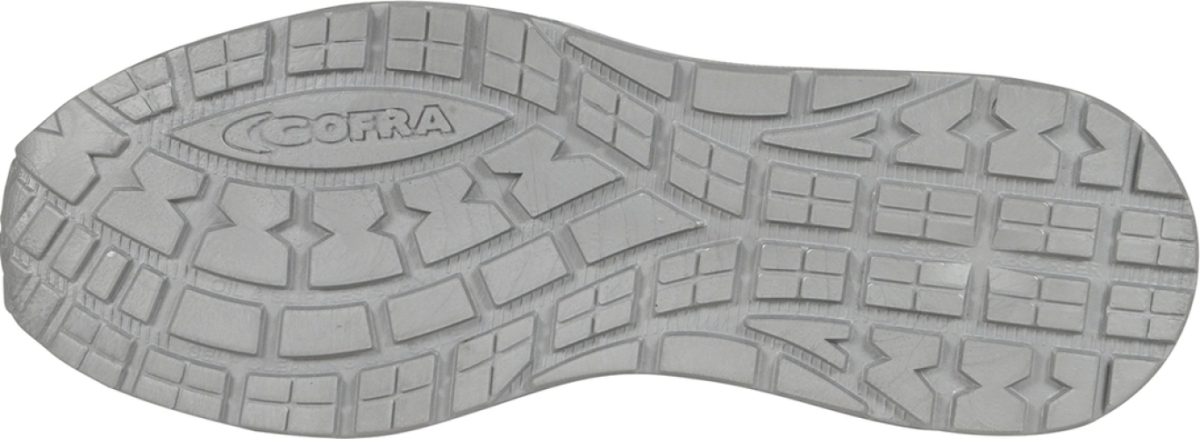 Cofra-LUX ESD S3S FO SR, HALBSCHUH LEDER GRAU/GELBER STOFF/APT SOHLE/ESD (BOA SYSTEM)