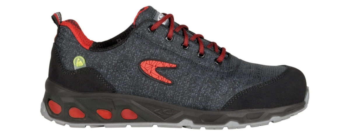 COFRA-S3-Sicherheitshalbschuhe, RAINPROOF, ESD, SRC, schwarz/rot