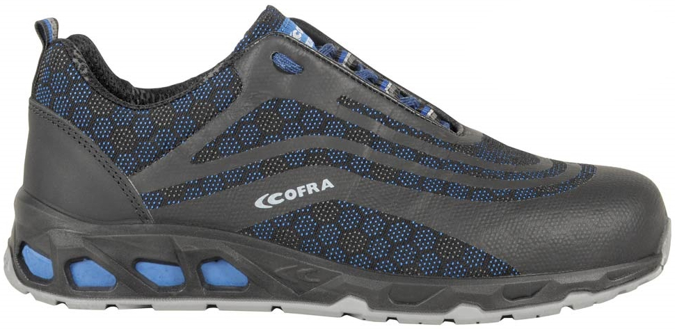 COFRA-ROOT S3, SRC, Sicherheitshalbschuhe, Farbe: schwarz/blau