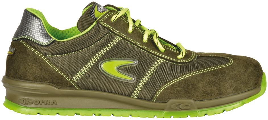 COFRA-KERR S1 P SRC, Sicherheitshalbschuhe, schwarz/grün