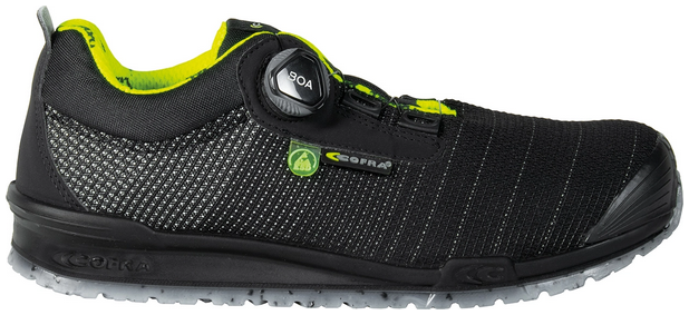 COFRA-S3S- Sicherheitshalbschuh, CARVING ESD, FO SR, nylon, schwarz/blauer Stoff