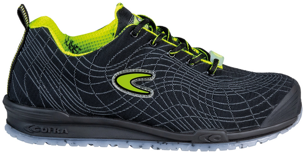 COFRA-S3S- Sicherheitshalbschuh, STRUCTURE ESD, FO SR, nylon, schwarz/gelber Stoff