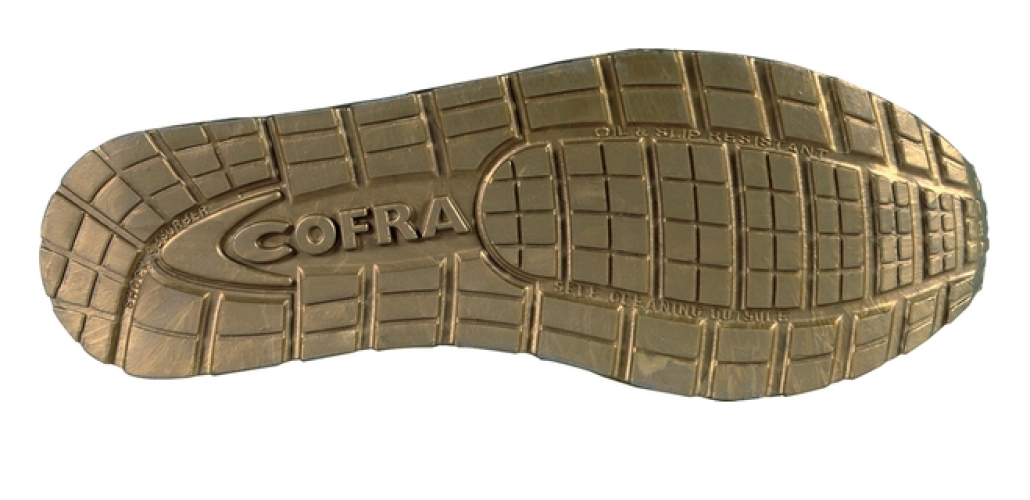 COFRA-GOAL LINE S3 SRC, Sicherheitshalbschuhe, schwarz/gold