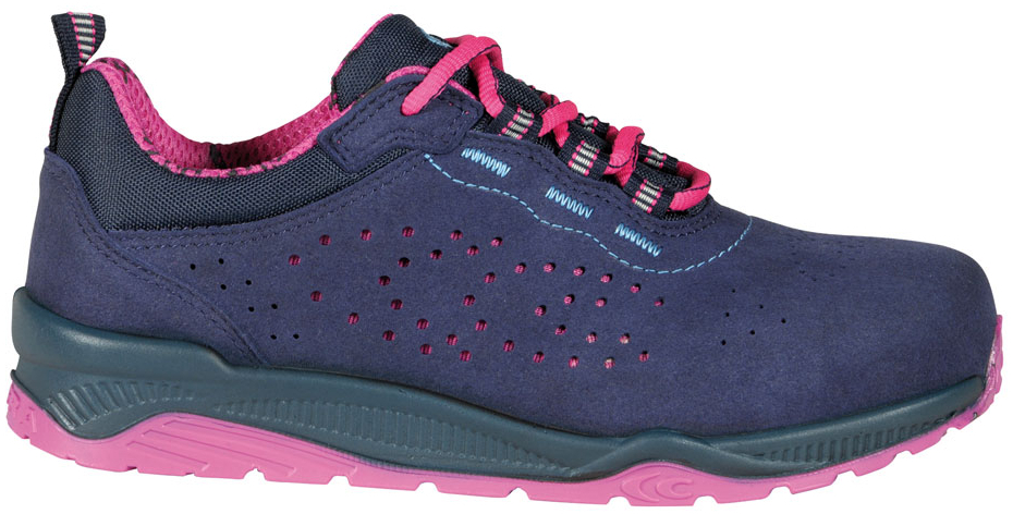 COFRA-BODY S1P SRC, Sicherheitshalbschuhe, blau/fuchsia