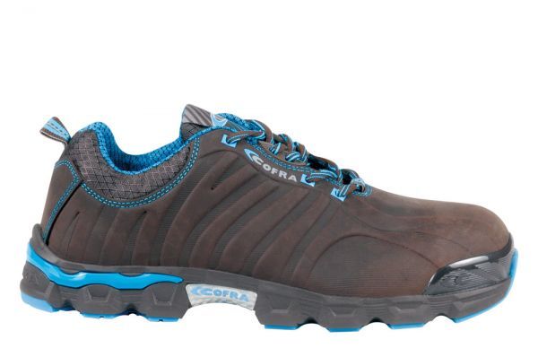 COFRA-Footwear, SLOWPLAY S3 SRC, Arbeits-Berufs-Sicherheits-Schuhe, Halbschuhe, schwarz/blau