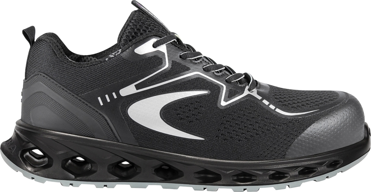 Cofra-KARATE ESD S1 PS FO SR, HALBSCHUH NYLON SCHWARZ/SCHWARZER STOFF/FPT ZWISCHENSOHL/ESD