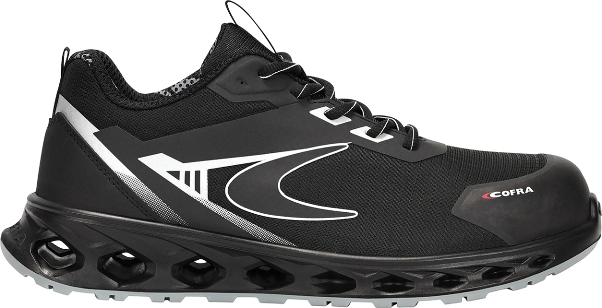 Cofra-BOOST ESD S3S FO SR, HALBSCHUH NYLON SCHWARZ/SCHWARZER STOFF/FPT ZWISCHENSOHL/ESD