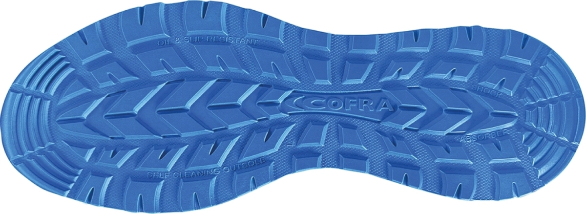 Cofra-HYGIENE ESD S3S FO SR, BERDYSCHUH MICROFASER WEISS/HELL BLAU STOFF/FPT ZWINSCH/ESD