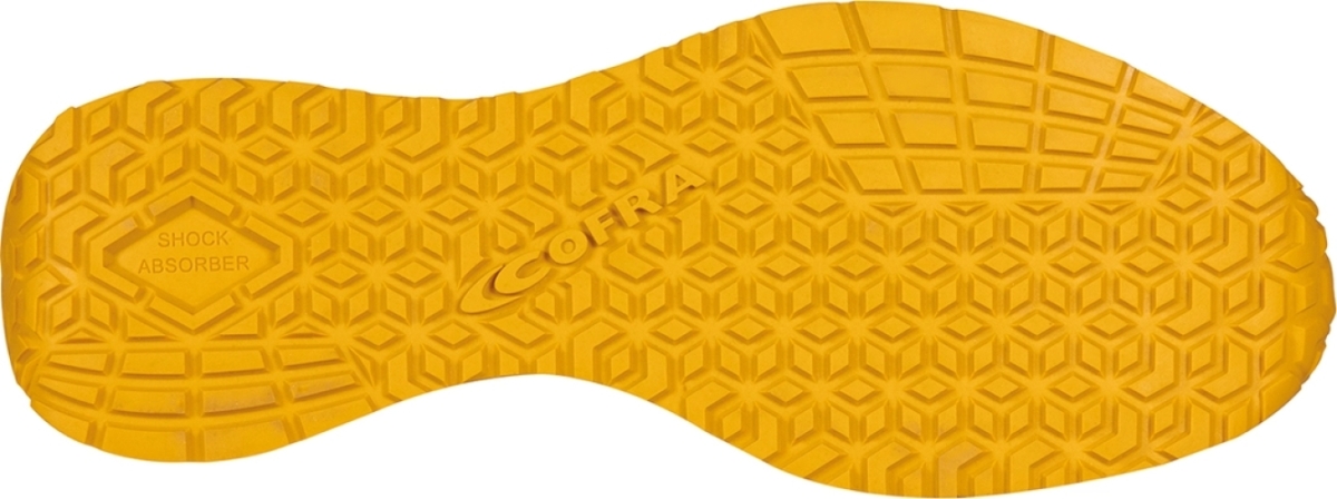Cofra-STRATUM ESD S3S HRO SC FO SR, HALBSCHUH NYLON-MICROFASER SCHWARZ/ORANGER STOFF/FPT/ESD