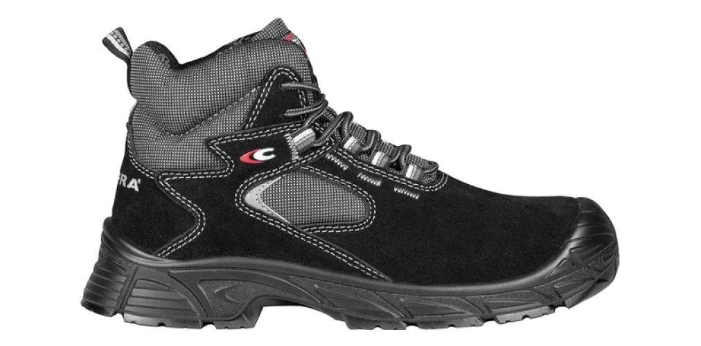 COFRA-S1 PS- Sicherheitshochschuh EGEO, Velourleder, schwarz
