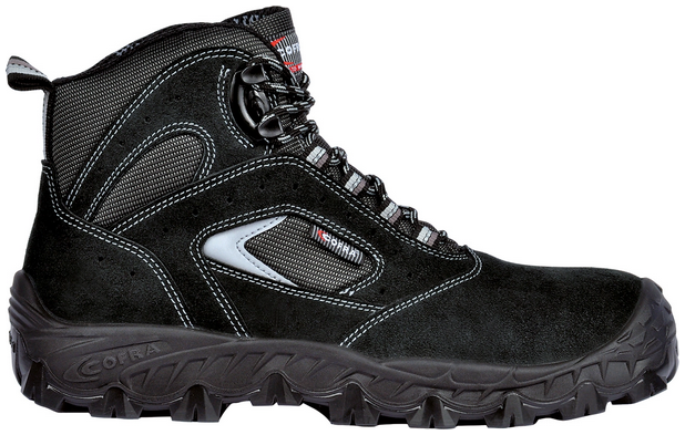 COFRA-S1 PS- Sicherheitshochschuh EGEO, Velourleder, schwarz