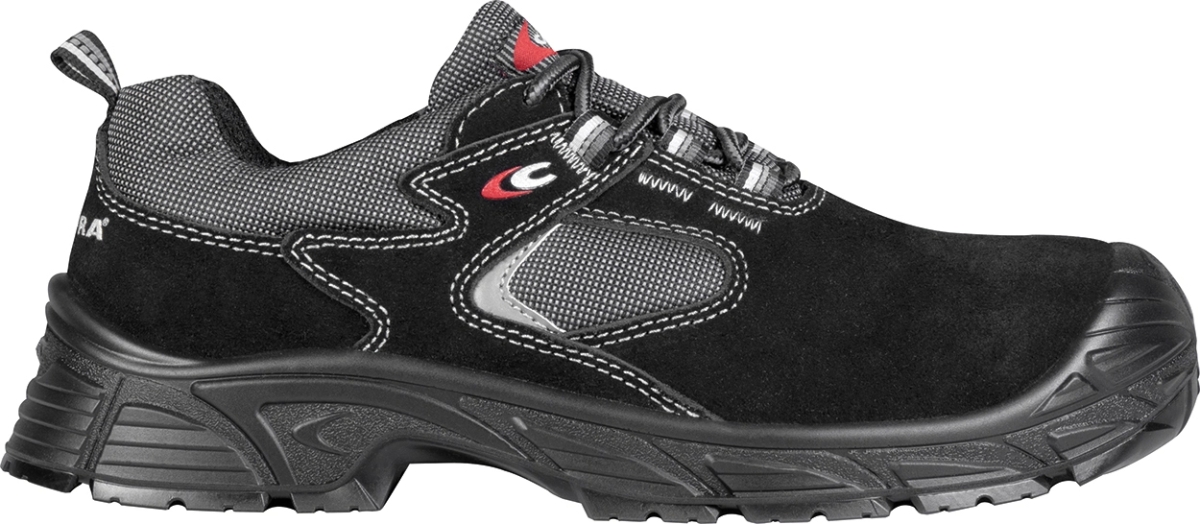 COFRA-S1 PS- Sicherheitshalbschuh SUEZ, Velourleder, schwarz