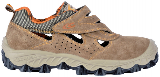 COFRA-S1 PS- Sicherheitssandale, BENGALA, Velourleder, brraun