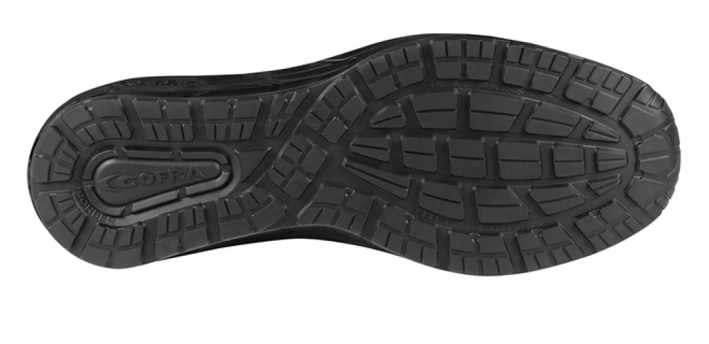 COFRA-S3S- Sicherheitshalbschuh HACK ESD SC FO SR, Nylon, schwarz-grau, BOA