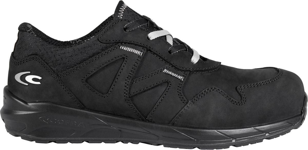 Cofra-HAMMER S3S CI FO SR, HALBSCHUH NUBUKLEDER SCHWARZ/SCHWARZER STOFF/APT ZWISCHENSOH