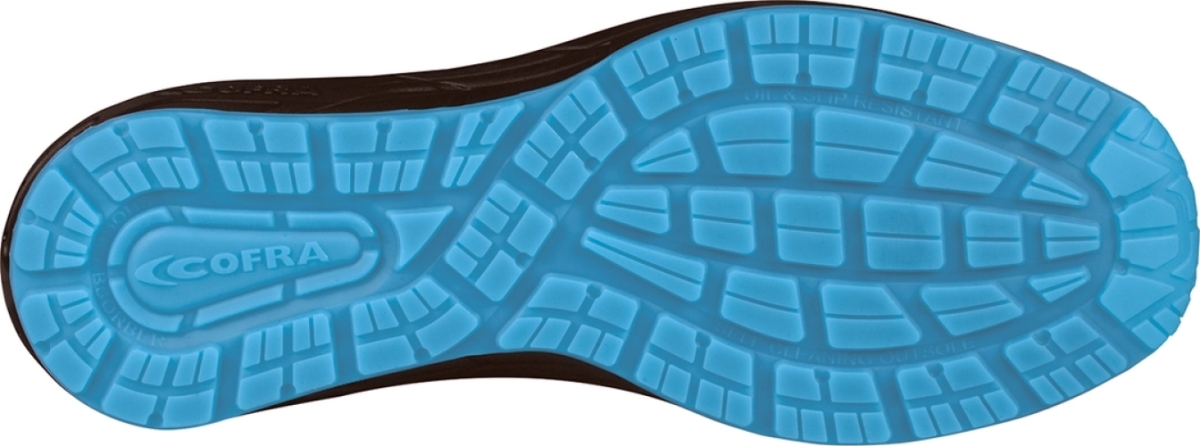 Cofra-DYNAMIC S3S SC FO SR, HALBSCHUH NYLON SCHWARZ-BLAU/BLAUER STOFF/APT ZWISCHENSOHLE
