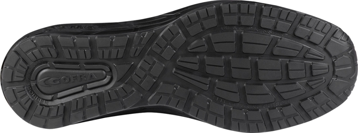 COFRA-S3S- Sicherheitshalbschuh PECKDECK ESD SC FO SR, Nylon, schwarz-grau