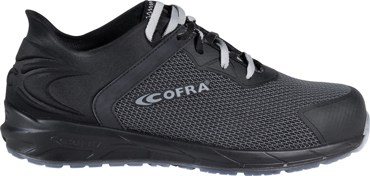Cofra-INTERVAL S3S SC FO SR, HALBSCHUH NYLON GRAU-SCHWARZ/SCHWARZER STOFF/APT ZWISCHENSOH