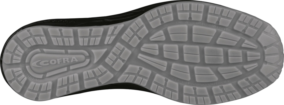 COFRA-S3S- Sicherheitshalbschuh AEROBIC ESD SC FO SR, Nylon, grau-schwarz, BOA