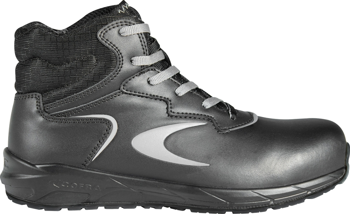 Cofra-BULK S3S CI FO SR, HOCHSCHUH LEDER SCHWARZ/SCHWARZER STOFF/APT ZWISCHENSOHLE