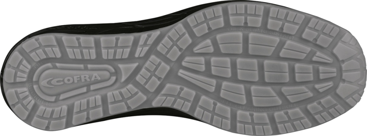 Cofra-ISOMETRY ESD S1PS SC FO SR, HALBSCHUH NYLON-MICROFASER BLAU-SCHWARZ/GELBER STOFF/APT/ESD