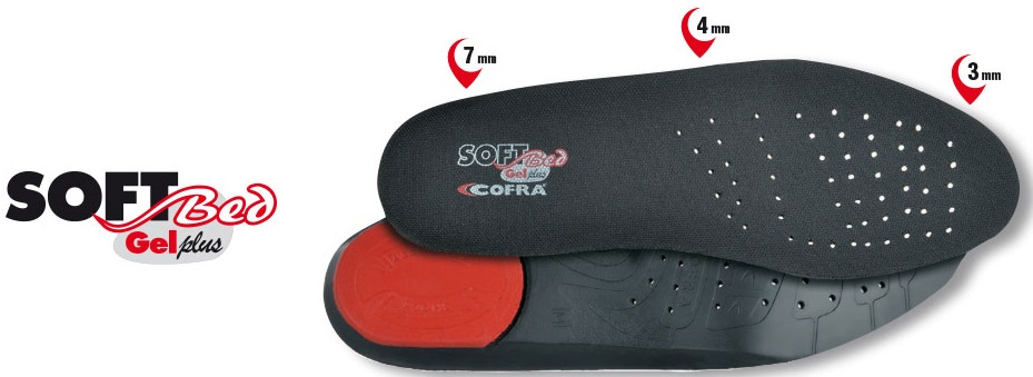 COFRA-SOFTBED GEL PLUS SOLETTA, Einlegesohlen